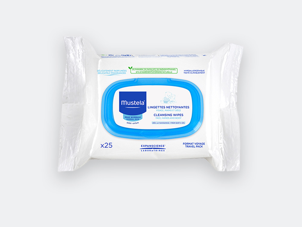 Gentle baby cleansing wipes: for body 