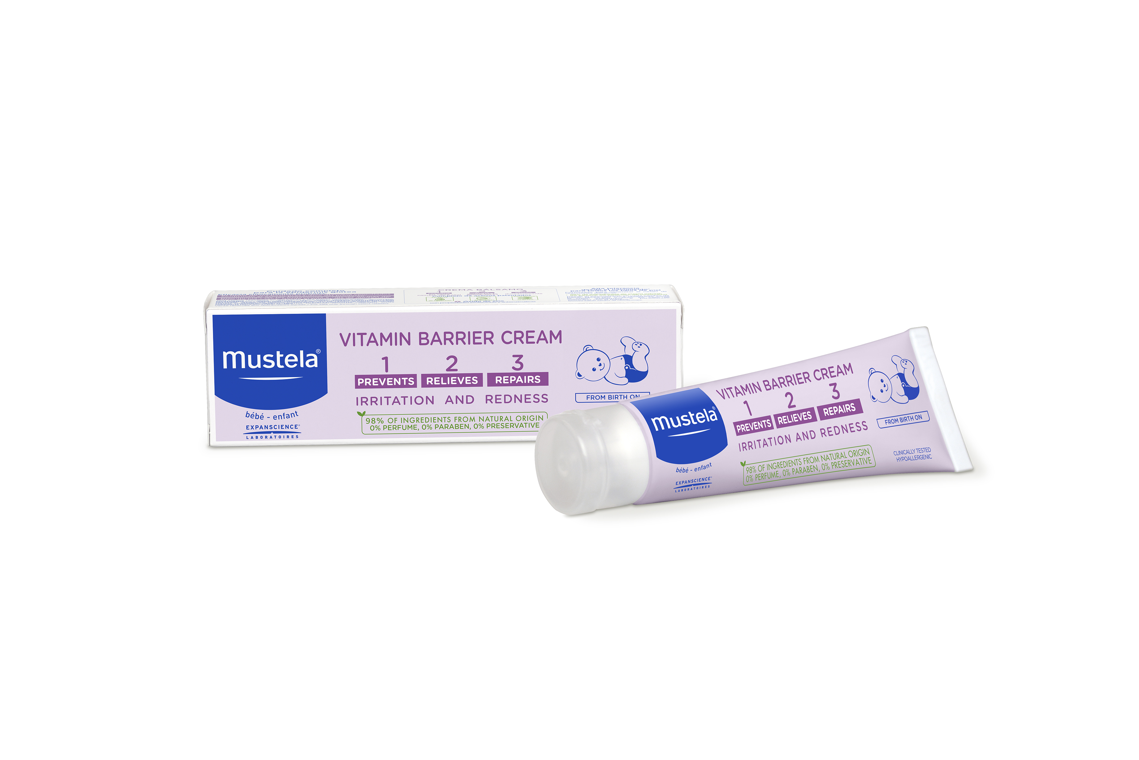 Crema Antipañalitis Mustela Vitamin Barrier x 150ml - Peque Ayuda