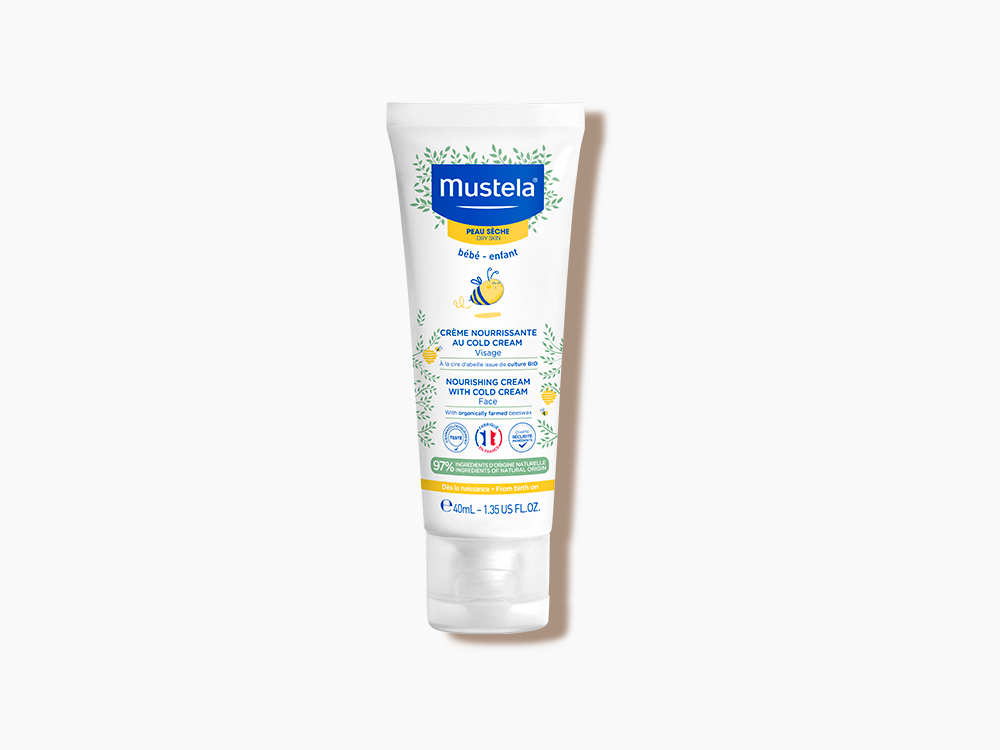 Mustela cold cream face nourishing cream for baby dry skin 40ml