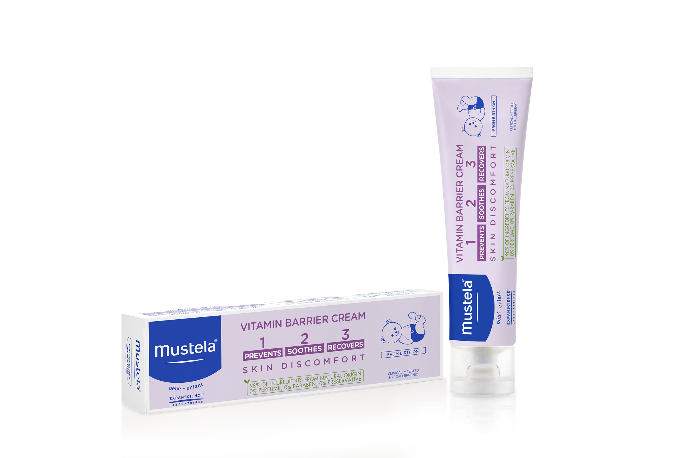Mustela bebé 1 2 3 crema barrera vitamínica 100ml : Inhealth